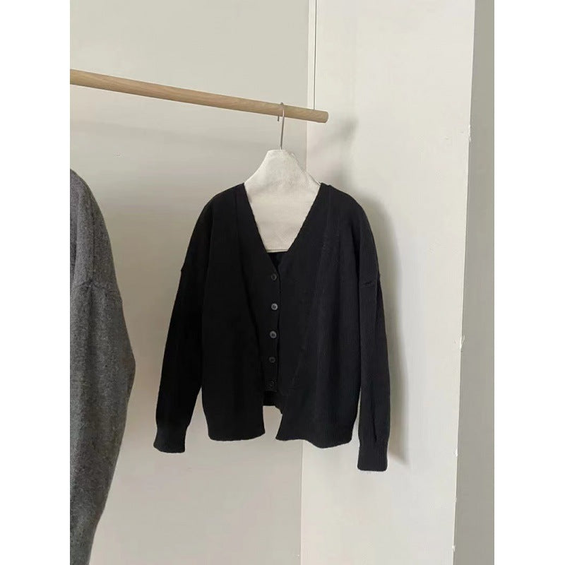 Cardigan Two-piece Short Sweater