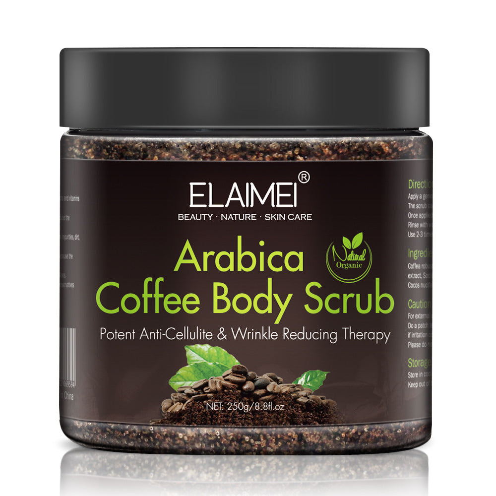 Coffee scrub exfoliating body