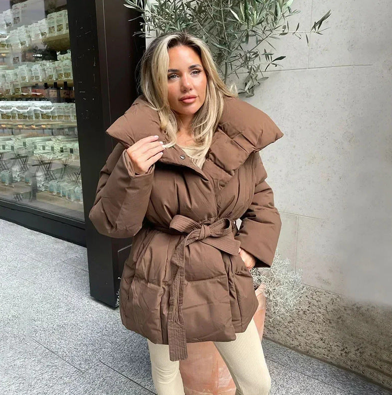 Solid Color Clothing Cotton Coat