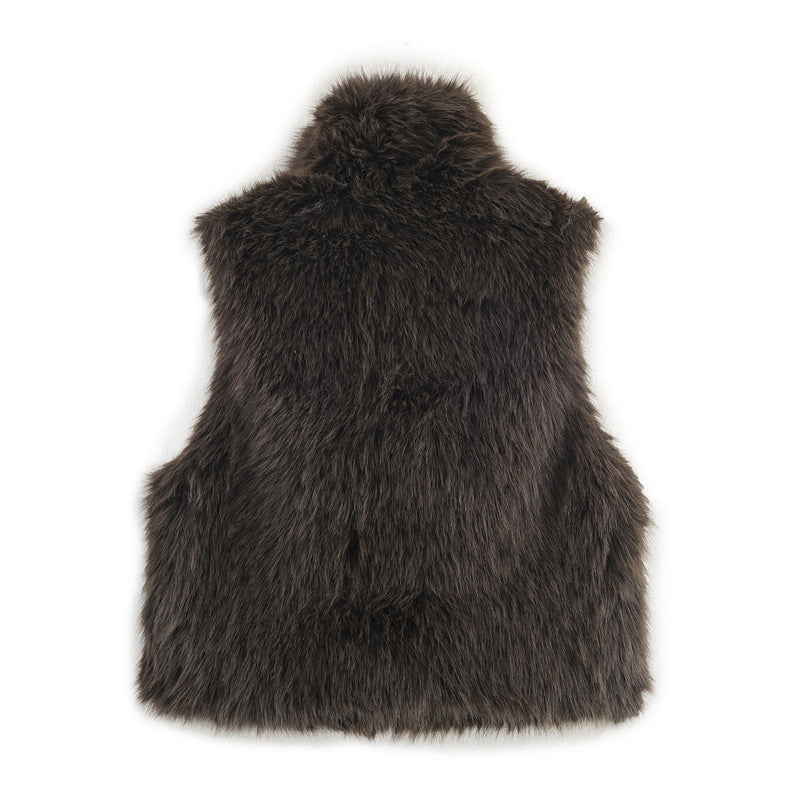 Fashion Artificial Fur Effect Vest