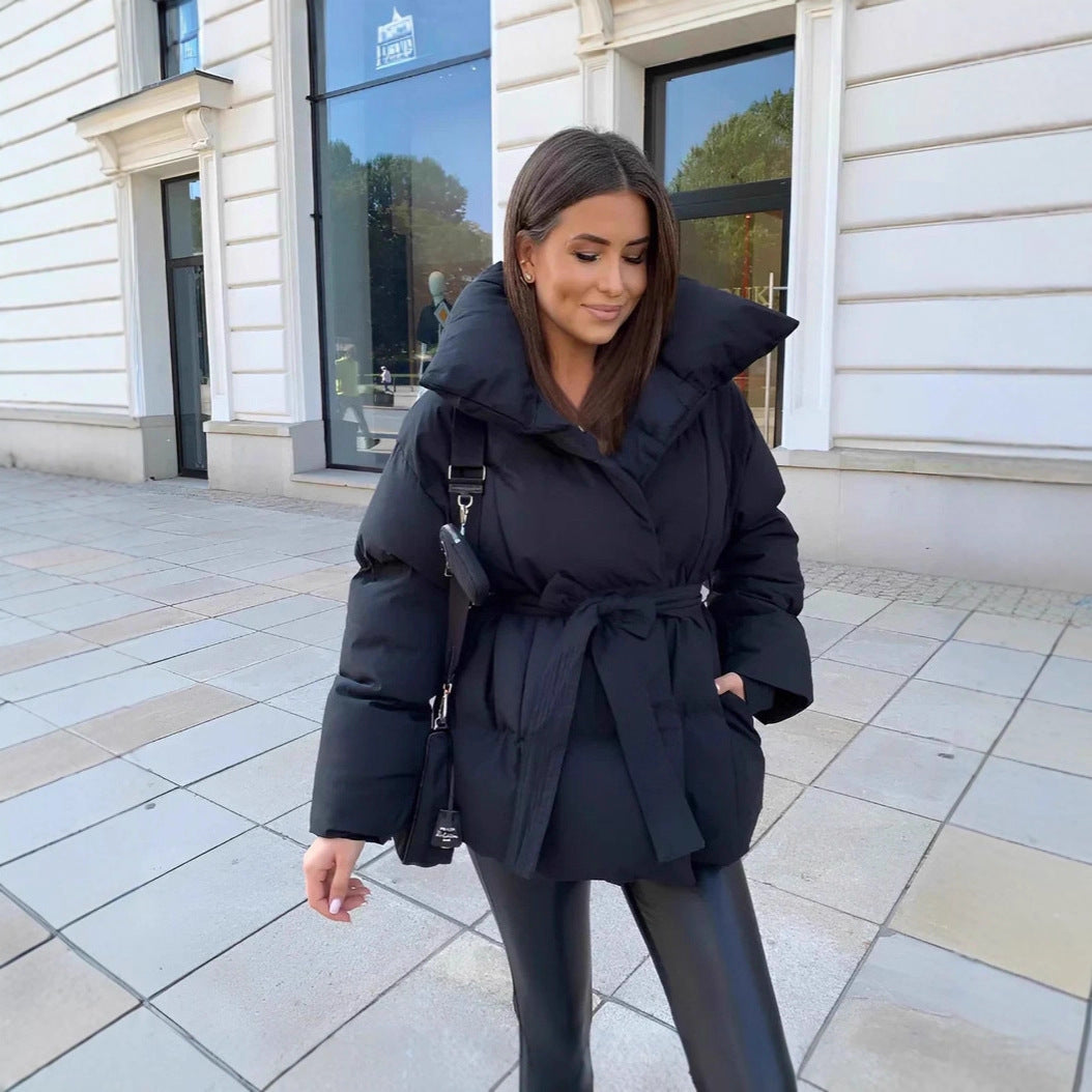 Solid Color Clothing Cotton Coat