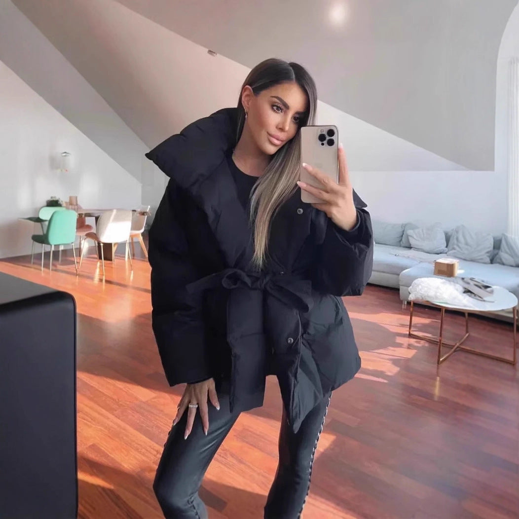 Solid Color Clothing Cotton Coat