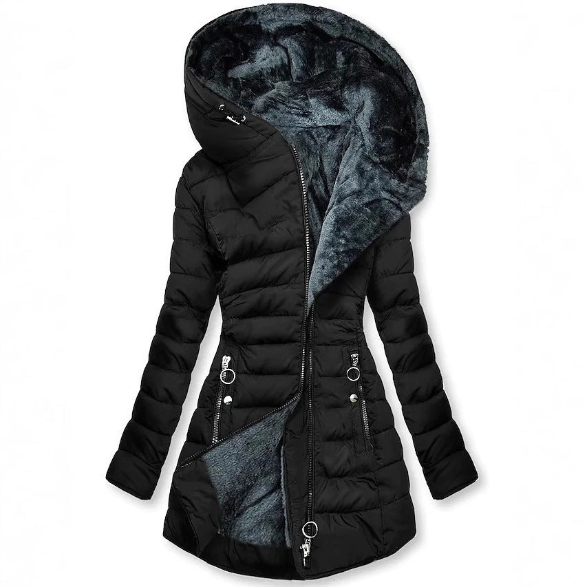 Cotton-padded Jacket Coat Hooded