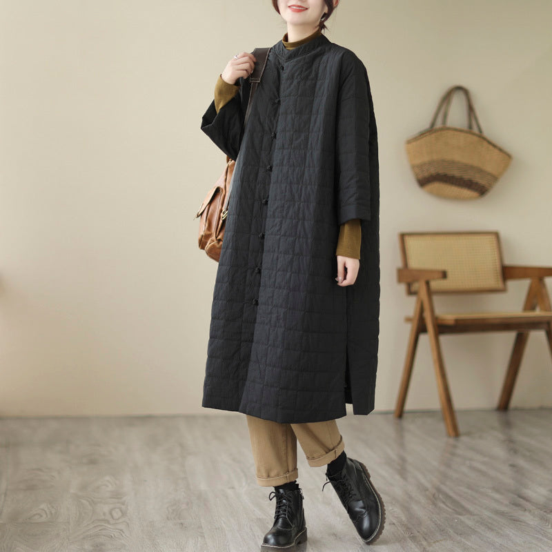 Knot Button Cotton Coat