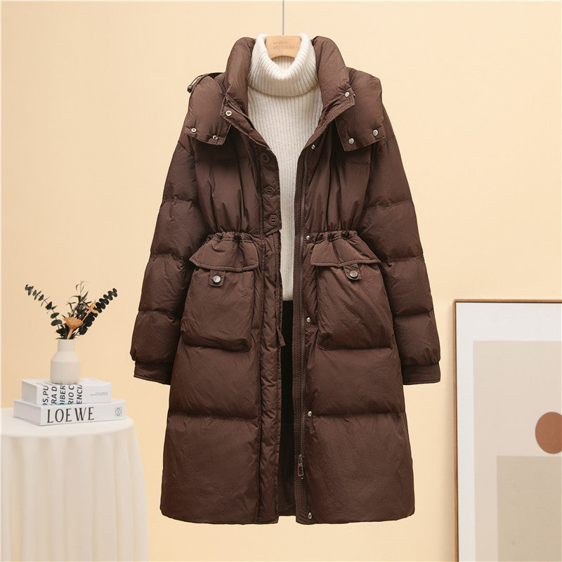 Jacket Women's Mid-length Thick Below The Knees Coat