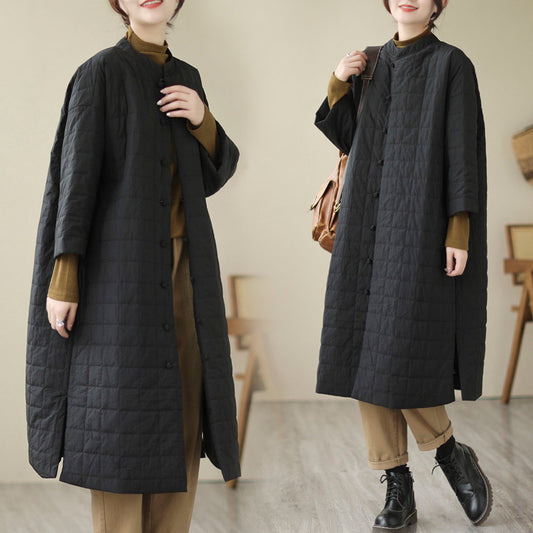 Knot Button Cotton Coat