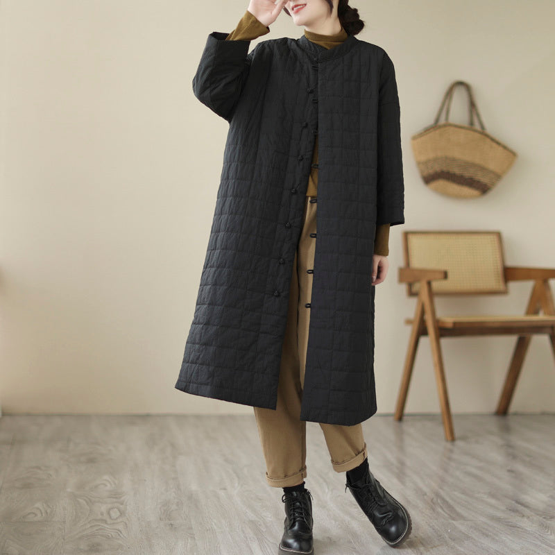 Knot Button Cotton Coat