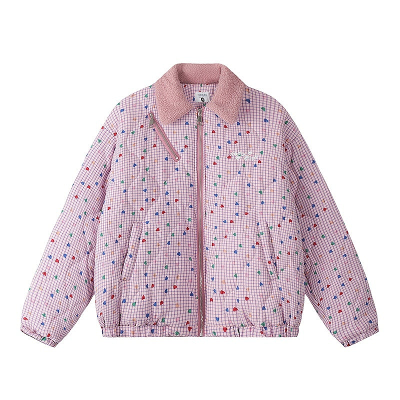 Lapel Cashmere Cotton-padded Coat Women