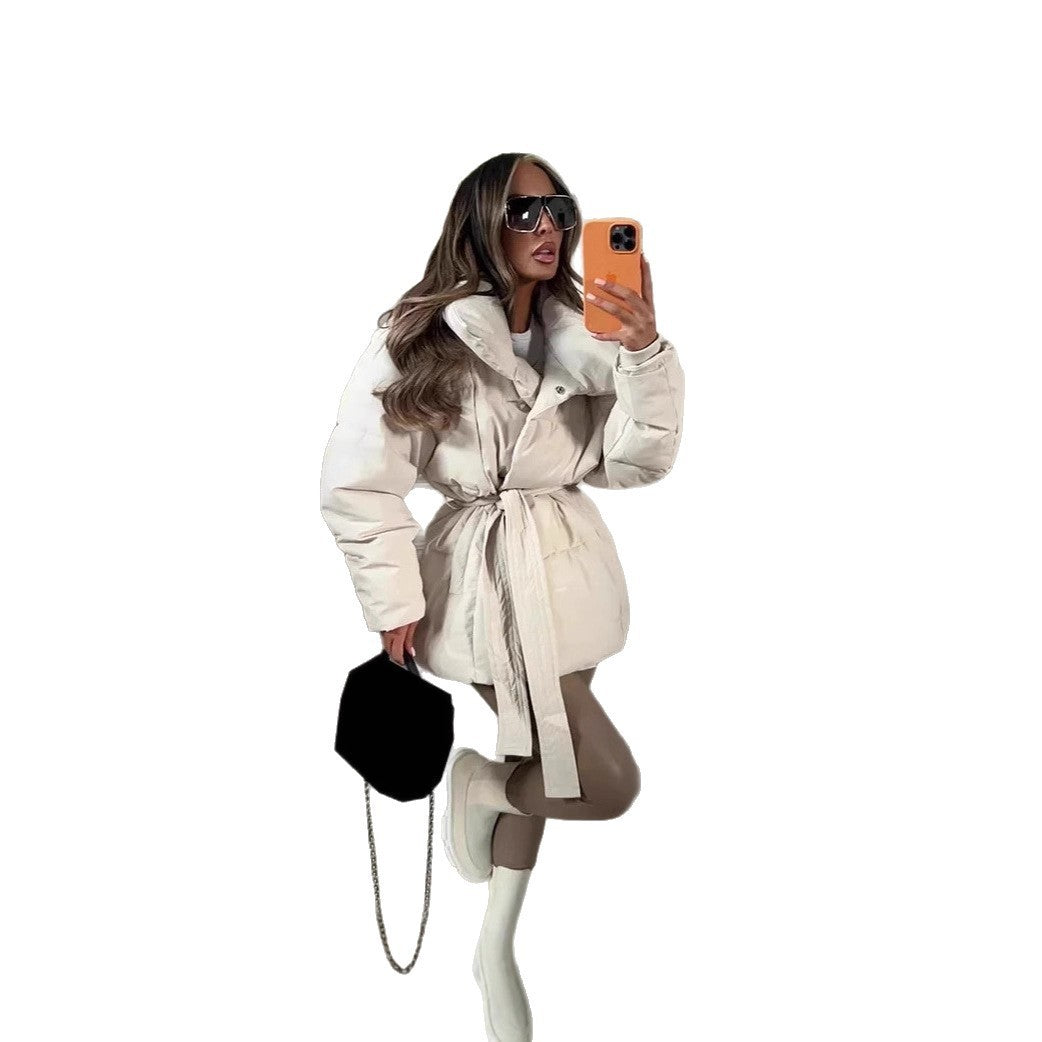 Solid Color Clothing Cotton Coat