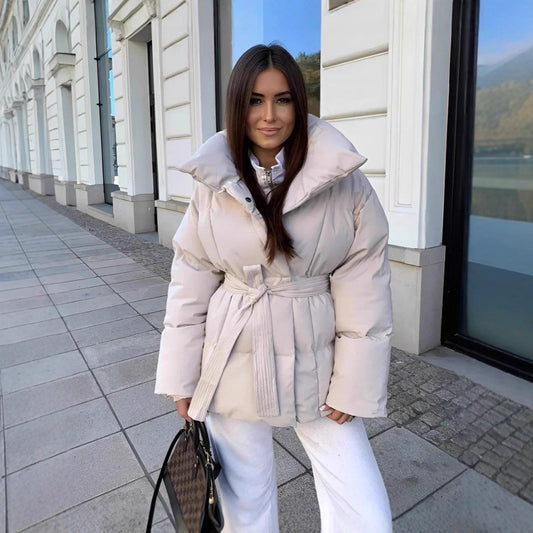 Solid Color Clothing Cotton Coat