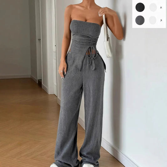 Sexy Chest Wrap Two-piece Set