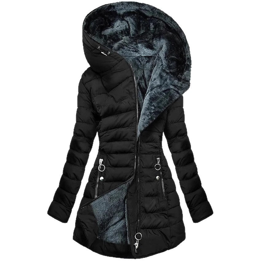 Cotton-padded Jacket Coat Hooded
