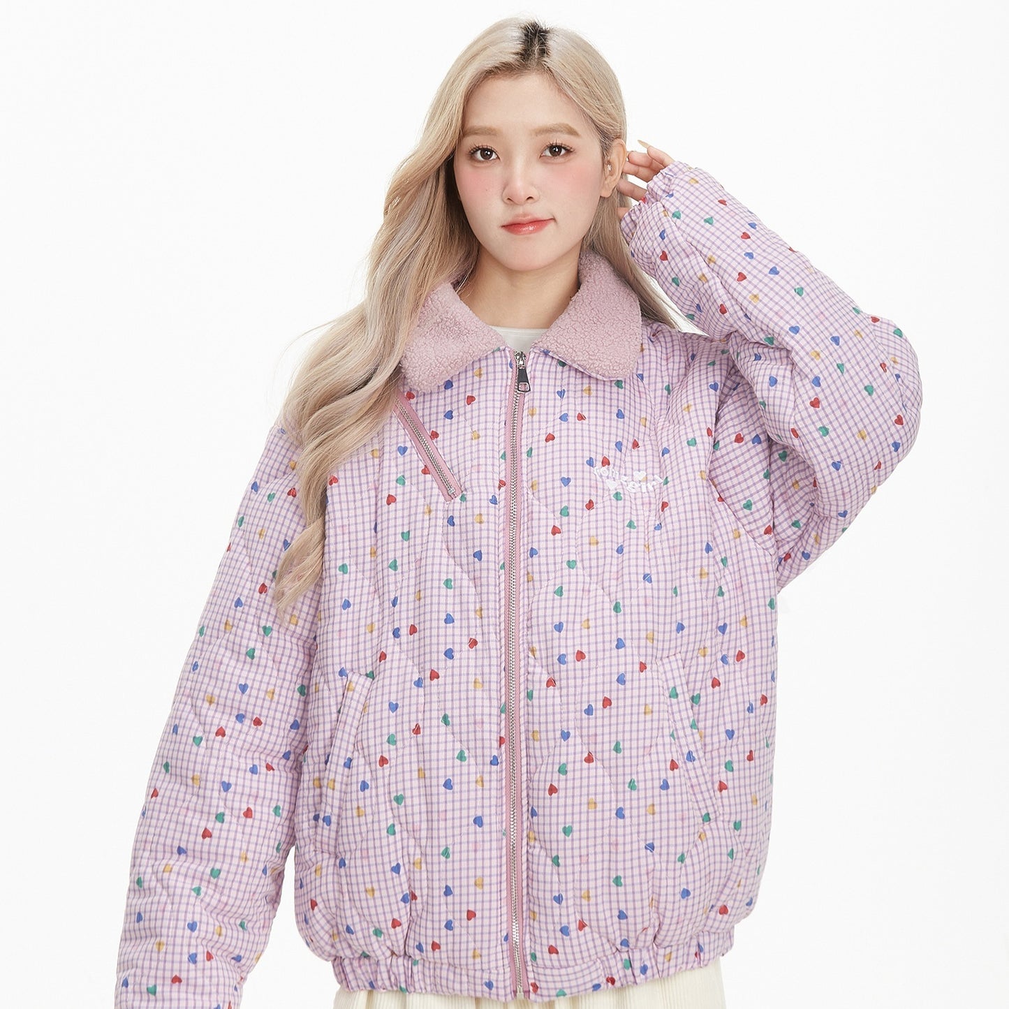 Lapel Cashmere Cotton-padded Coat Women