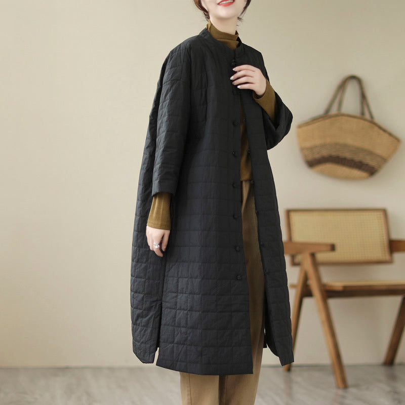 Knot Button Cotton Coat