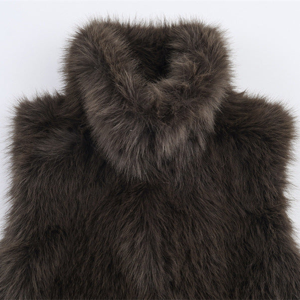 Fashion Artificial Fur Effect Vest