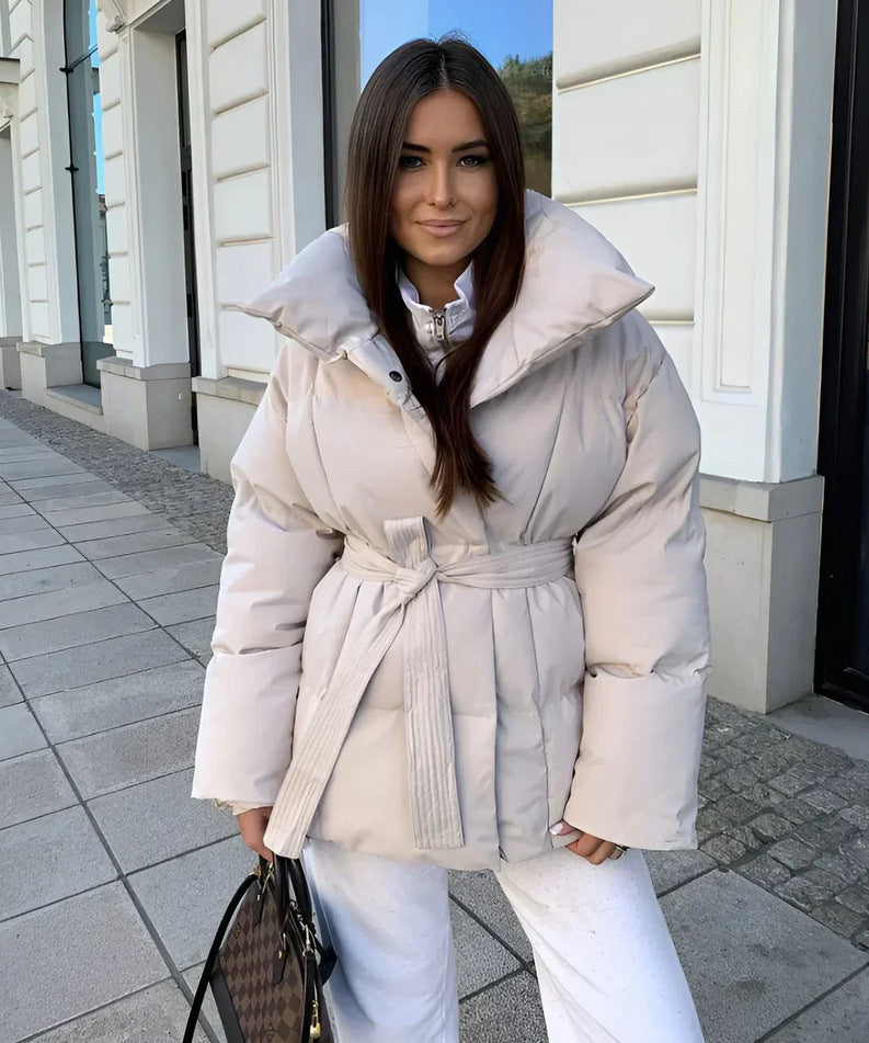 Solid Color Clothing Cotton Coat