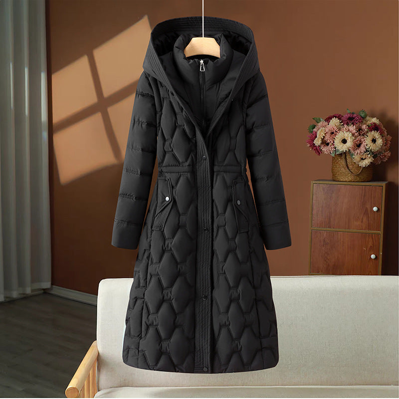 Fashion Mid-length Women's Down Cotton Jacket Coat