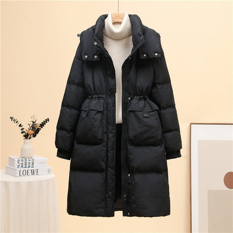 Jacket Women's Mid-length Thick Below The Knees Coat