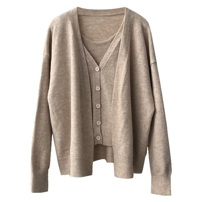 Cardigan Two-piece Short Sweater