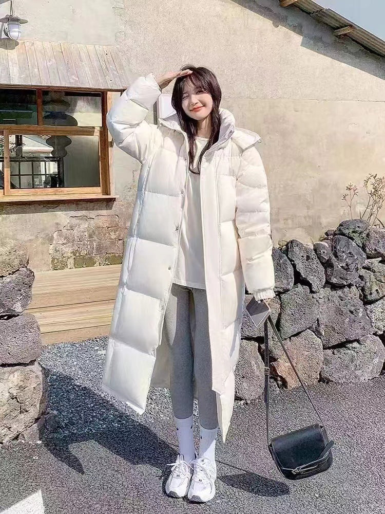 Winter Thickened White Duck Down Coat