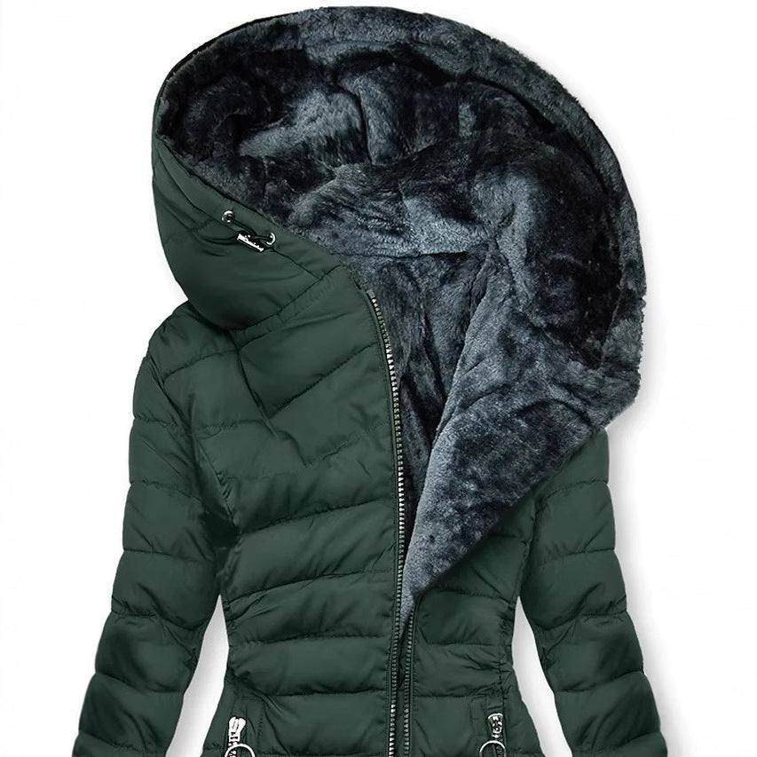 Cotton-padded Jacket Coat Hooded