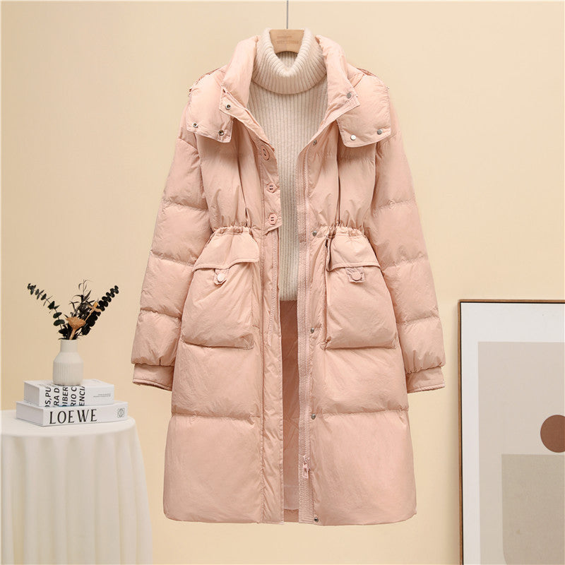 Jacket Women's Mid-length Thick Below The Knees Coat