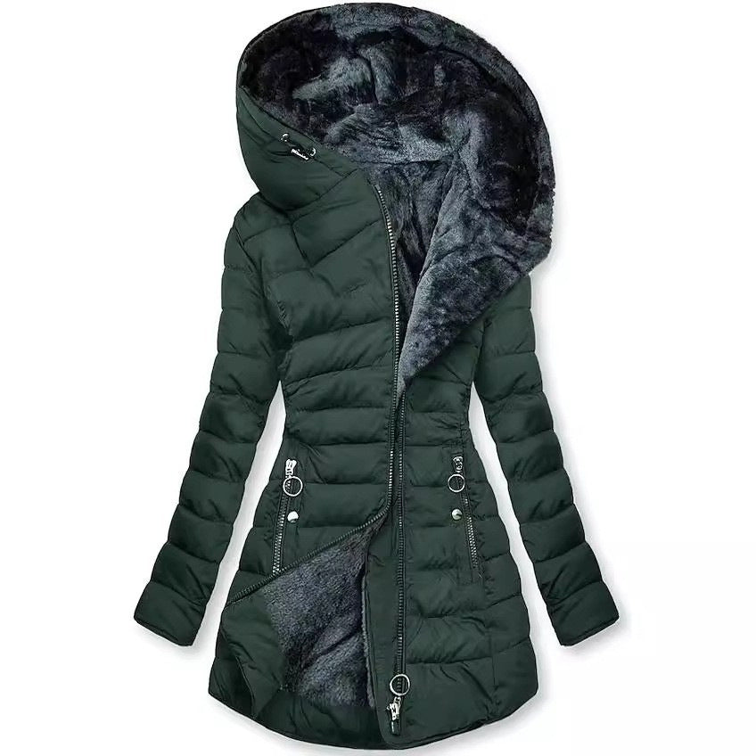Cotton-padded Jacket Coat Hooded