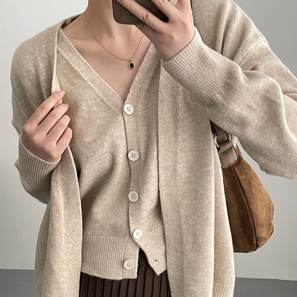 Cardigan Two-piece Short Sweater